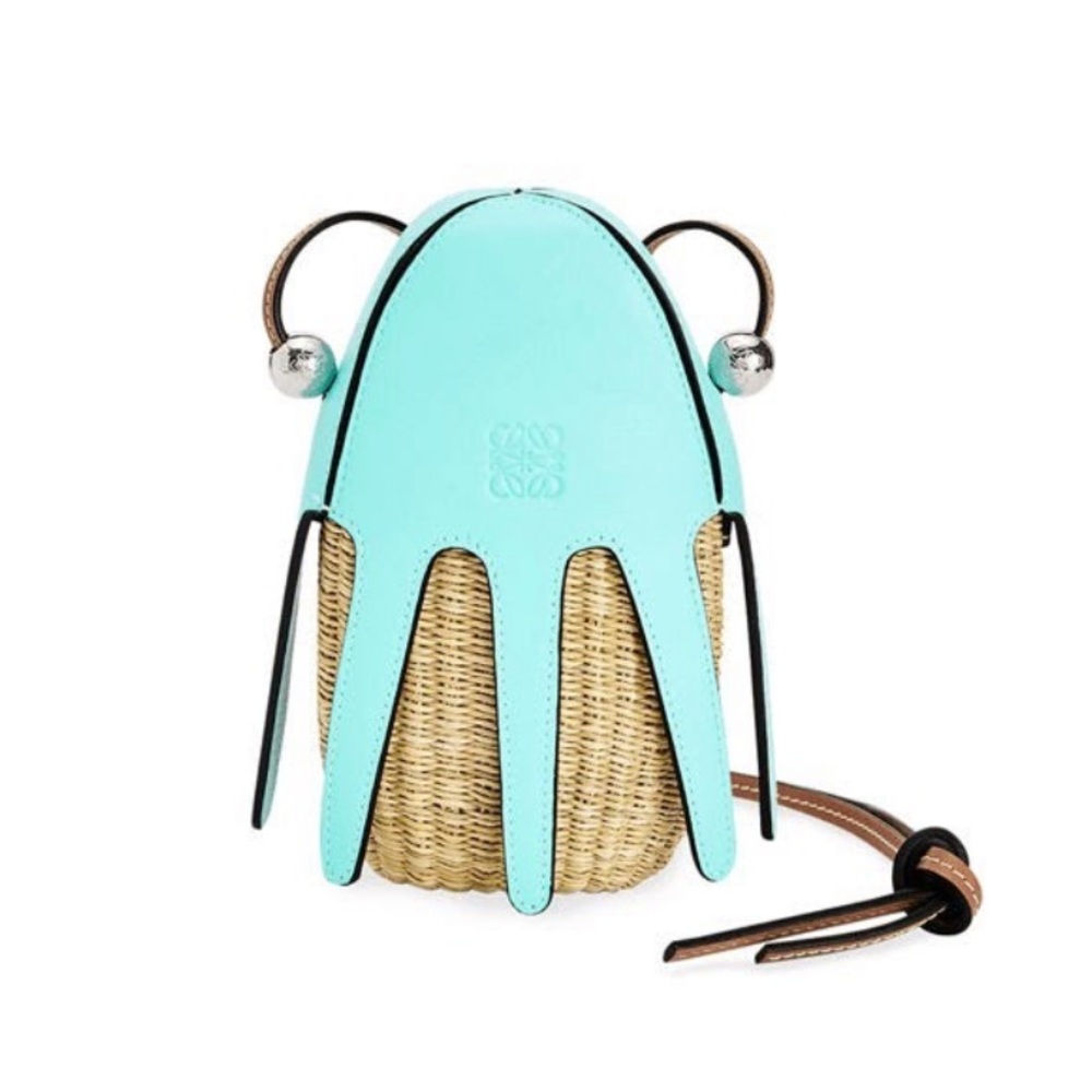 Loewe x Paula's Ibiza Mini Octopus Basket Shoulder Bag